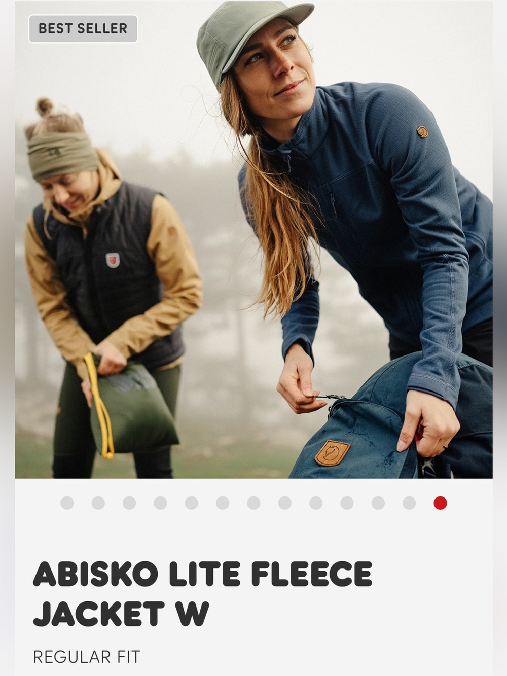 FjallRaven Abisko Lite Fleece Jacket W Large in Dark Navy - FjallRaven Jacket L - Picture 13 of 16